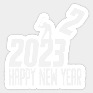 happy new year 2023 golf Sticker